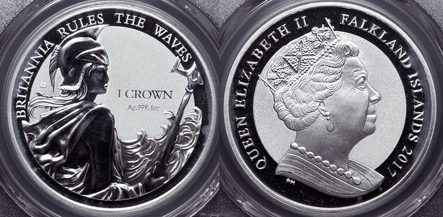 UK - Falkland Islands Crown 2017