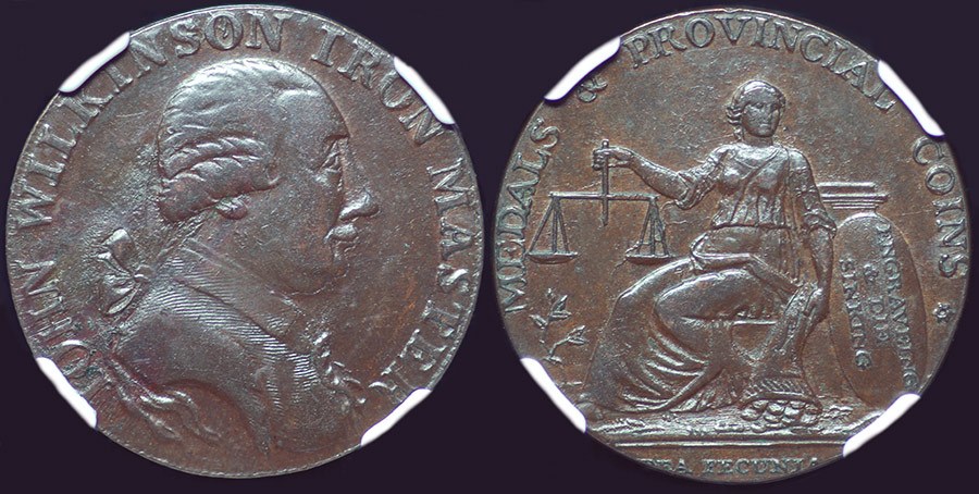 UK- John Wilkinson, Medals & Provincial Coins , MONETA
