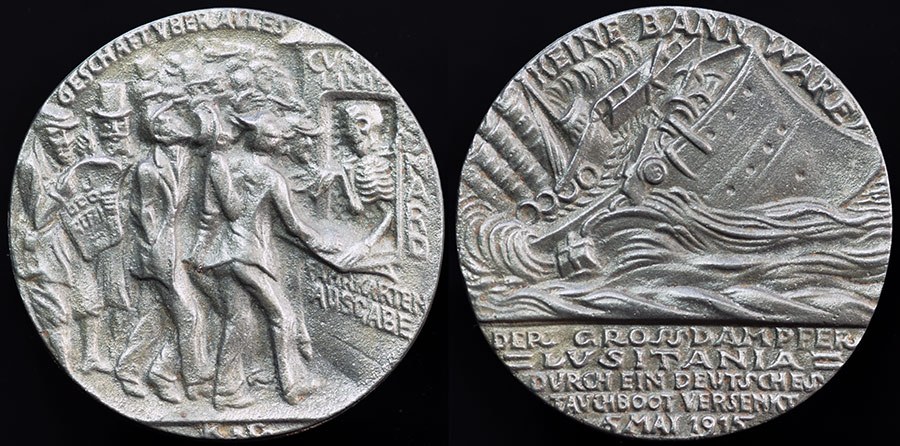 Germany & UK - Lusitania Medal 1915