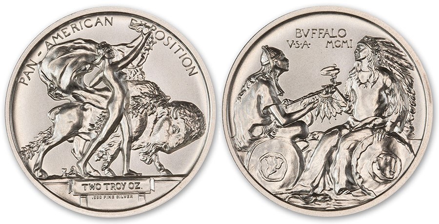 US Pan- American Exposition Medal Tribute 2 oz