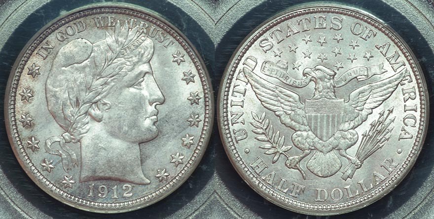 USA Barber Half Dollar - 1912