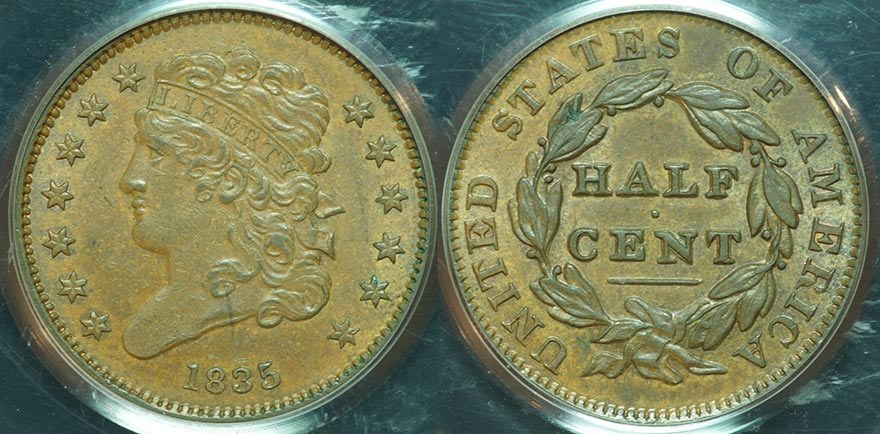 USA Half Cent 1835
