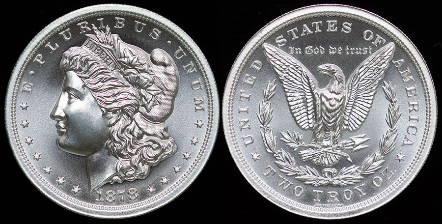 US Morgan Dollar Tribute 2 Oz.