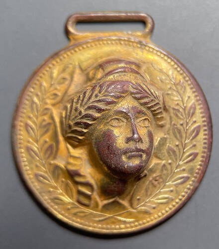 US Pushed Out Liberty Head Watch Fob