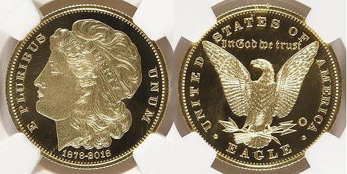 USA - Morgan Eagle Dollar tribute of The Smithsonian Collection