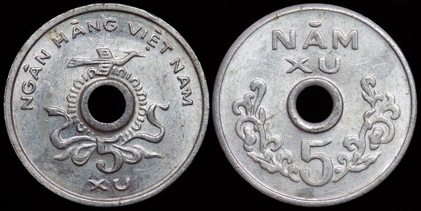 Vietnam - 5 Xu 1975 People's Revolutionary Gov't