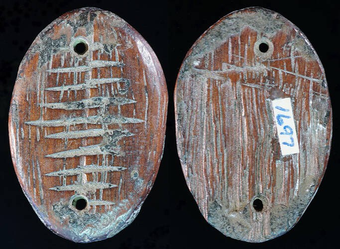 CHINA - Ancient Wood Imitation Cowrie - Ex. Detroit Money Museum