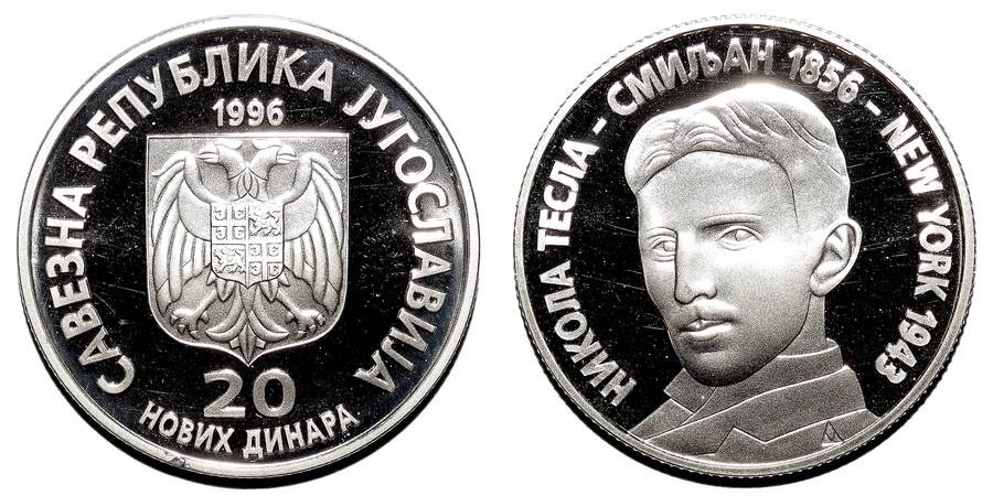 YUGOSLAVIA (FEDERAL REPUBLIC)~20 Novi Dinara 1996