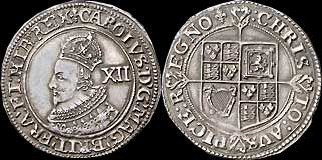 1625 Charles I, Shilling