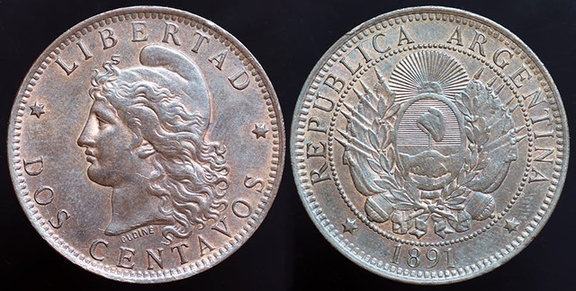 Argentina 2 Centavos 1891