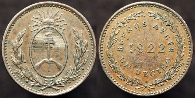 Buenos Aires - Un Decimo 1822