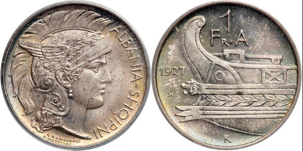 Albania Frang Ar - 1927