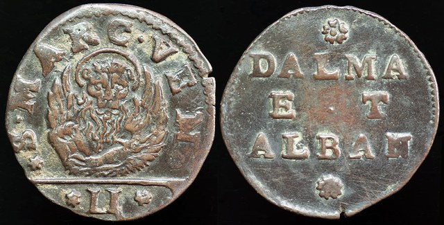 Dalmatia & Albania, 2 Soldi - Venice 1691 - 1709