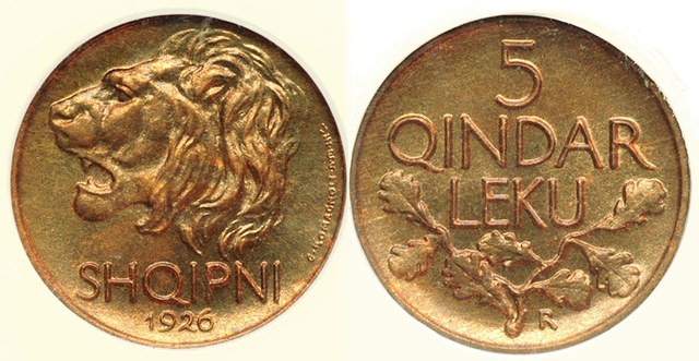 Albania 1926 Qindar Leku