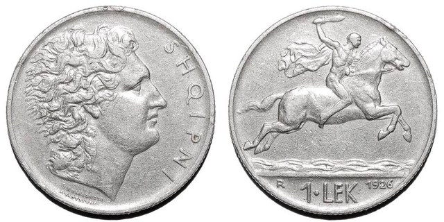 ALBANIA (1st REPUBLIC)~1 Lek 1926