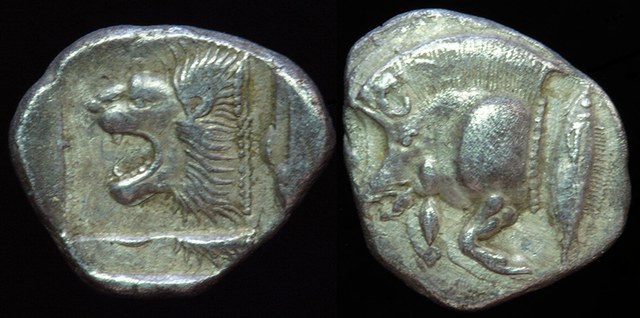 Greek - Mysia, Kyzikos silver Diobol 525 - 475 BCE