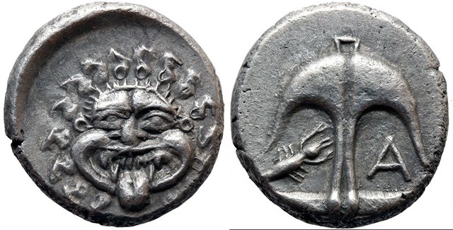 Apollonia Pontika Drachm 500 - 400 B.C.E.