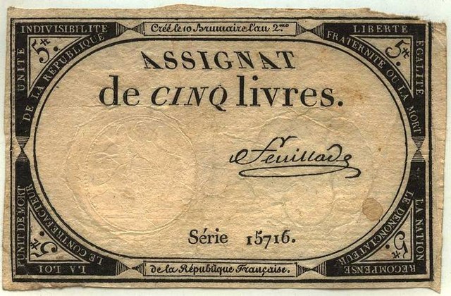 French Revolution 5 Assignat