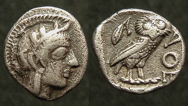 Athenian - Attica Obol Owl