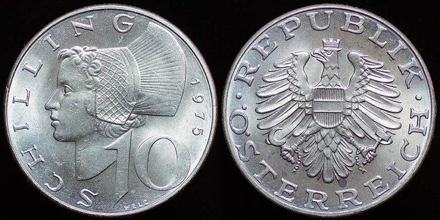 Maiden of Austria - 10 Schillings