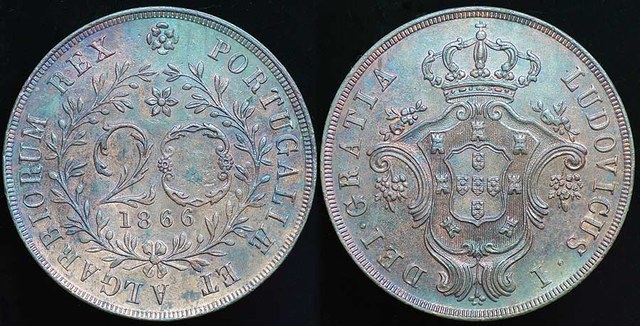Azores 20 Reis 1866