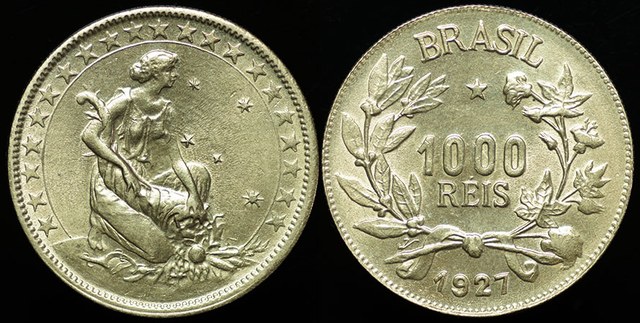 Brazil - 1000 Reis 1927 - Liberty