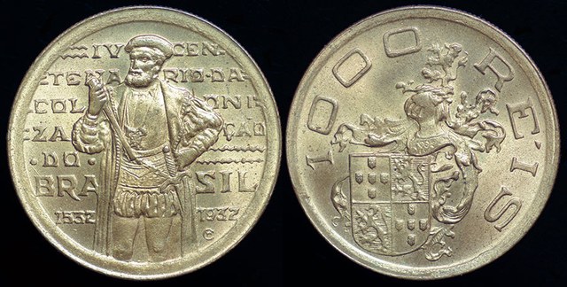 Brazil - 1000 Reis 1932 - 400th Anniversary of Colonization