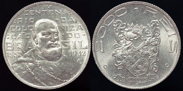 Brazil - 2000 Reis 1932, 400th Anniversary of Colonization