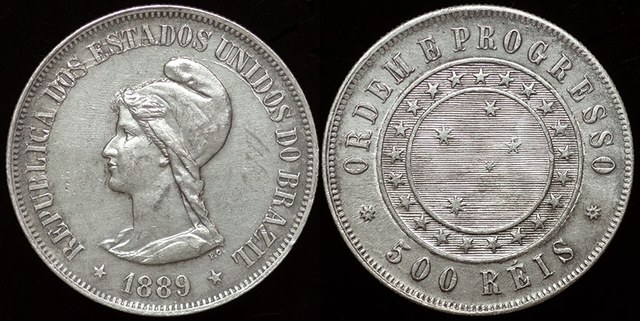 Brazil - 500 Reis 1889