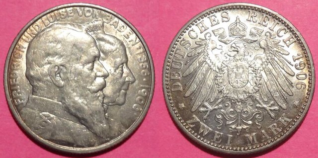 Baden 1906 2 Mark Commemorative