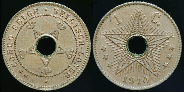 Belgian Congo 1 Centime 1910