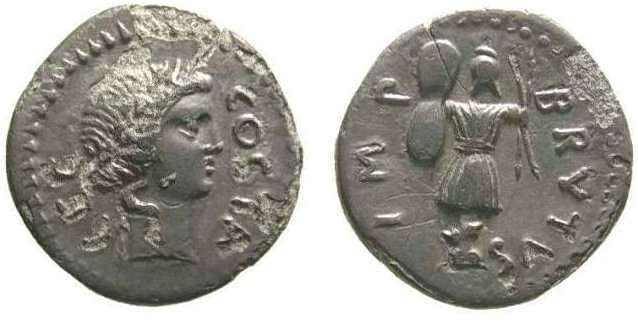 Brutus Trophy Denarius