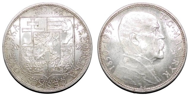 CZECHOSLOVAKIA (REPUBLIC)~20 Koruna 1937