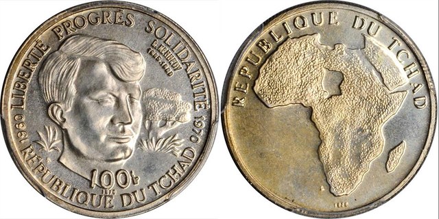 Chad - 100 Francs - Robert Kennedy
