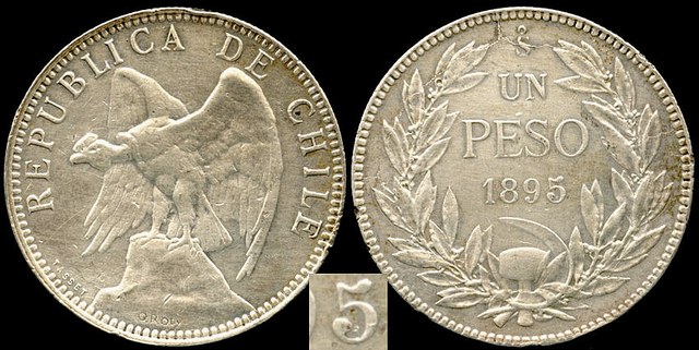 Chile Peso 1895
