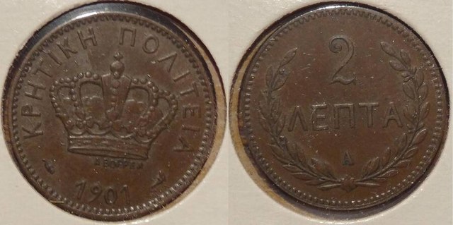 Crete 1901 2 lepta