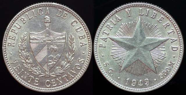 Cuba 20 Centavos - 1949