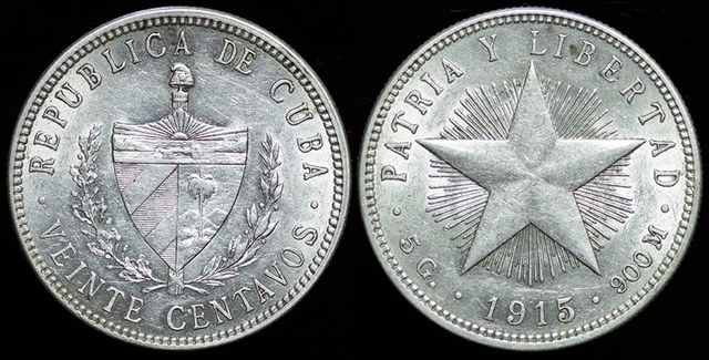 Cuba - 20 Centavos 1915