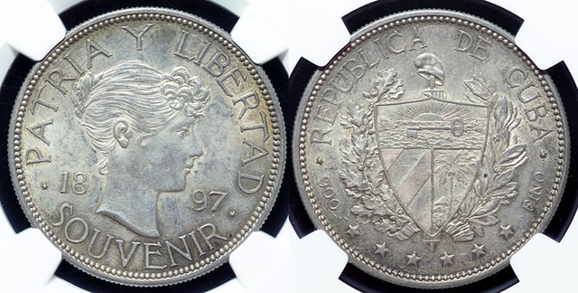 Cuba - Souvenir Peso 1897