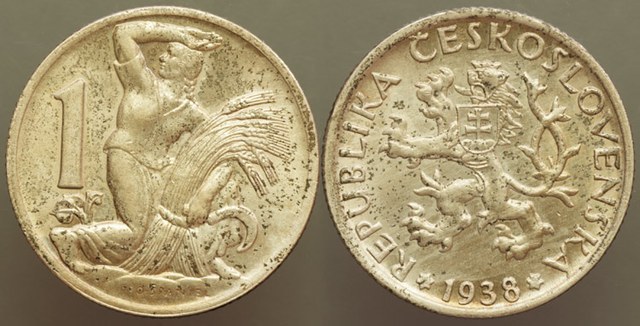 Czech. Rep. 1 Koruna 1938