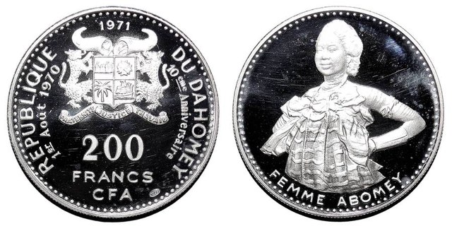 DAHOMEY~200 CFA Francs 1971