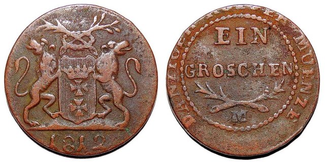 DANZIG (FREE CITY)~1 Groschen 1812