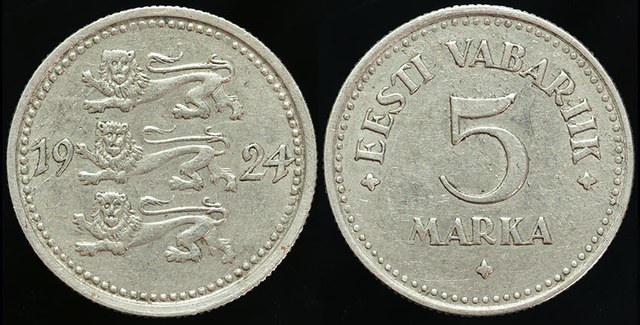 Estonia 5 Marka - 1924
