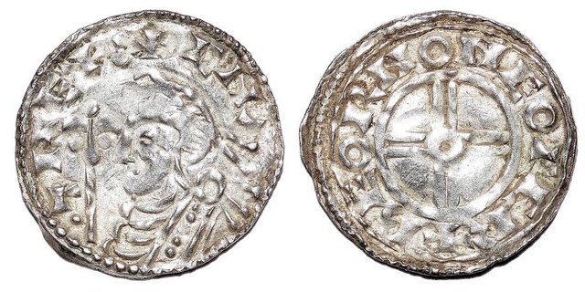 ENGLAND~AR Short-Cross Penny 1016-1035 AD