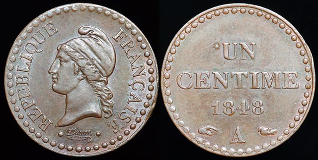 France 1848 Centime