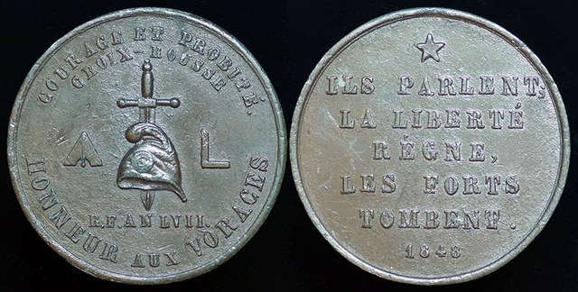 France 1848 Rosicrucian Metal