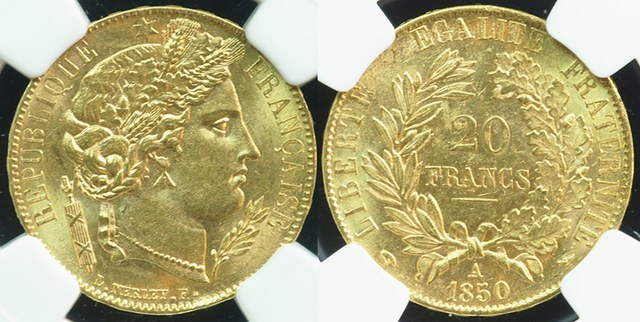 France - 20 Francs CERES 1850A