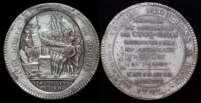 French Revolution 5 Sols - Silver