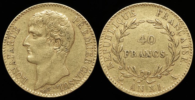 France - Napoleon I - 40 Fr, 1st Year