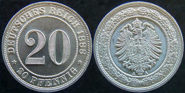 German Empire 20 pfg